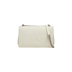 Luxour, Calvin Klein Cream Polyethylene Handbag, 