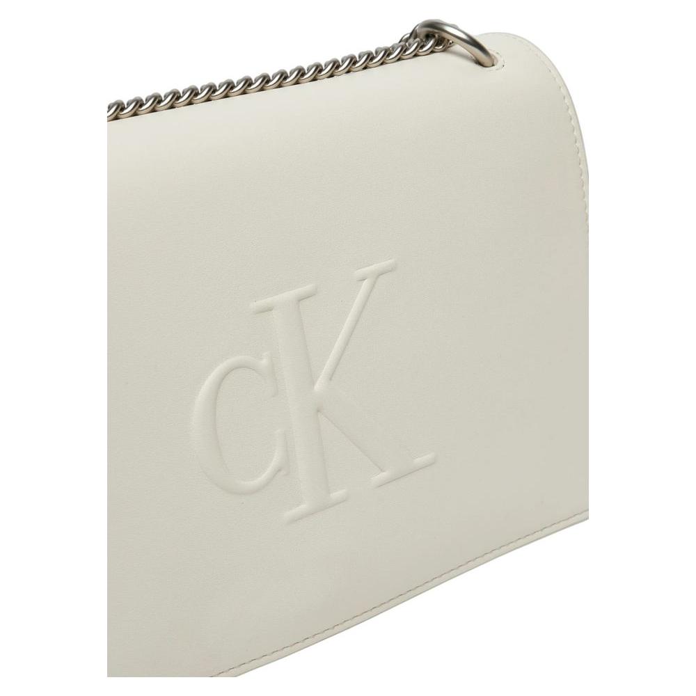 Luxour, Calvin Klein Cream Polyethylene Handbag, 