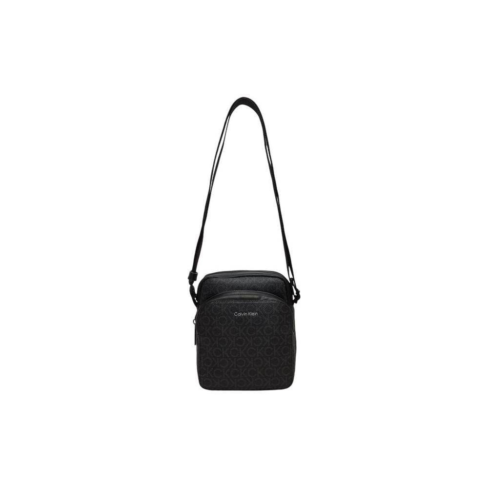 Luxour, Calvin Klein Black Recycled Polyester Messenger Bag, 