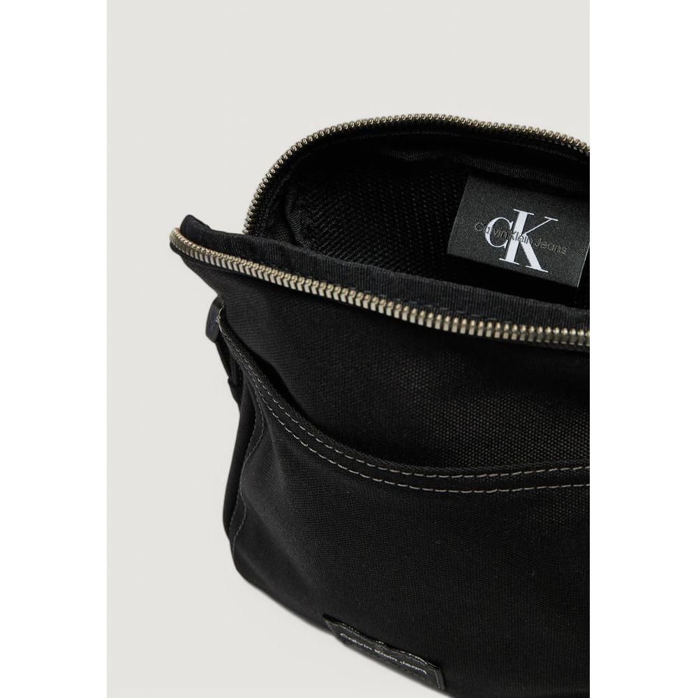 Luxour, Calvin Klein Jeans Black Recycled Polyester Messenger Bag, 