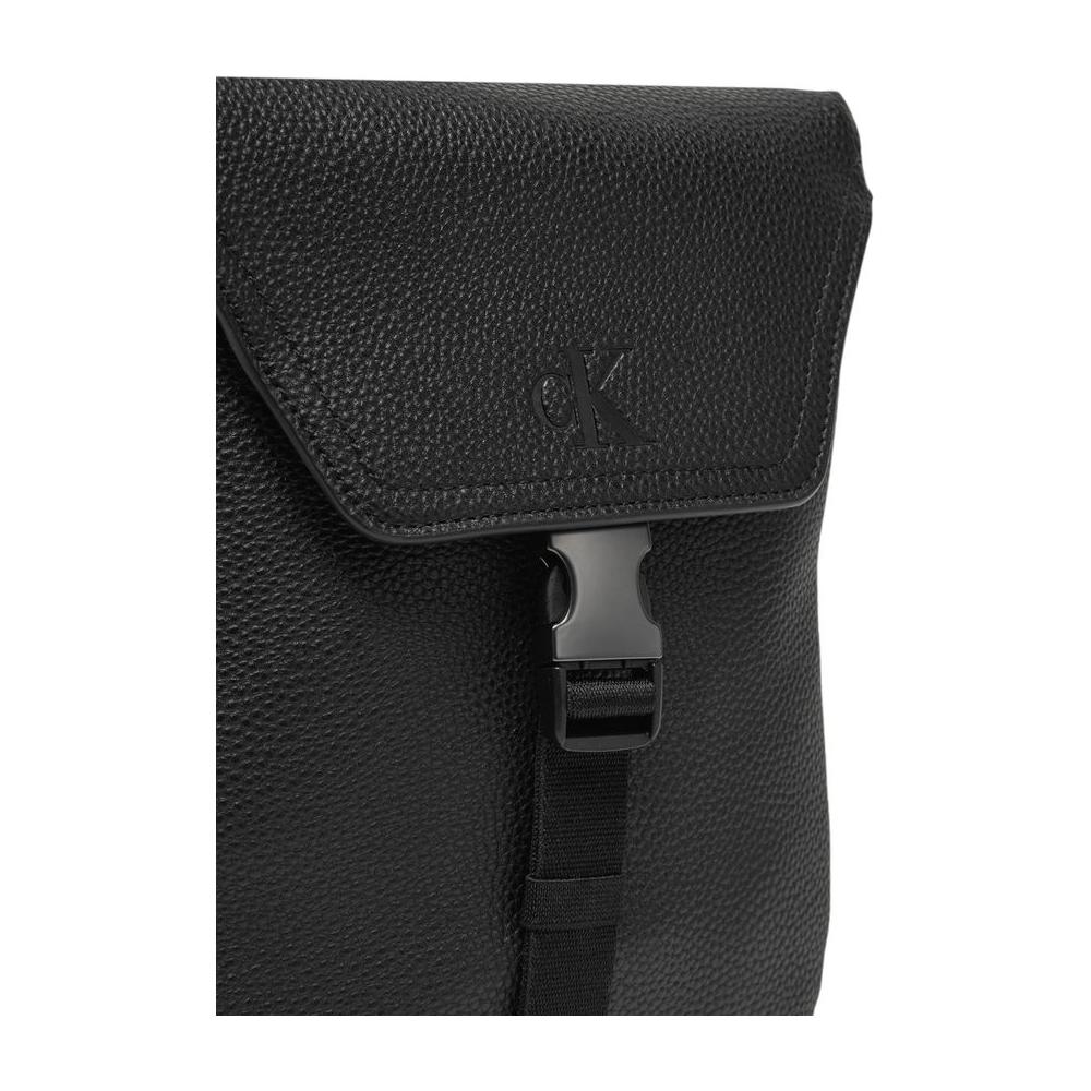 Luxour, Calvin Klein Black Polyethylene Messenger Bag, 