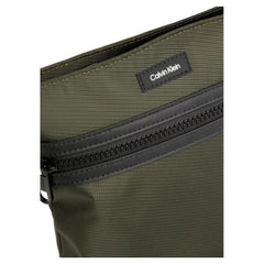 Luxour, Calvin Klein Green Recycled Polyester Messenger Bag, 