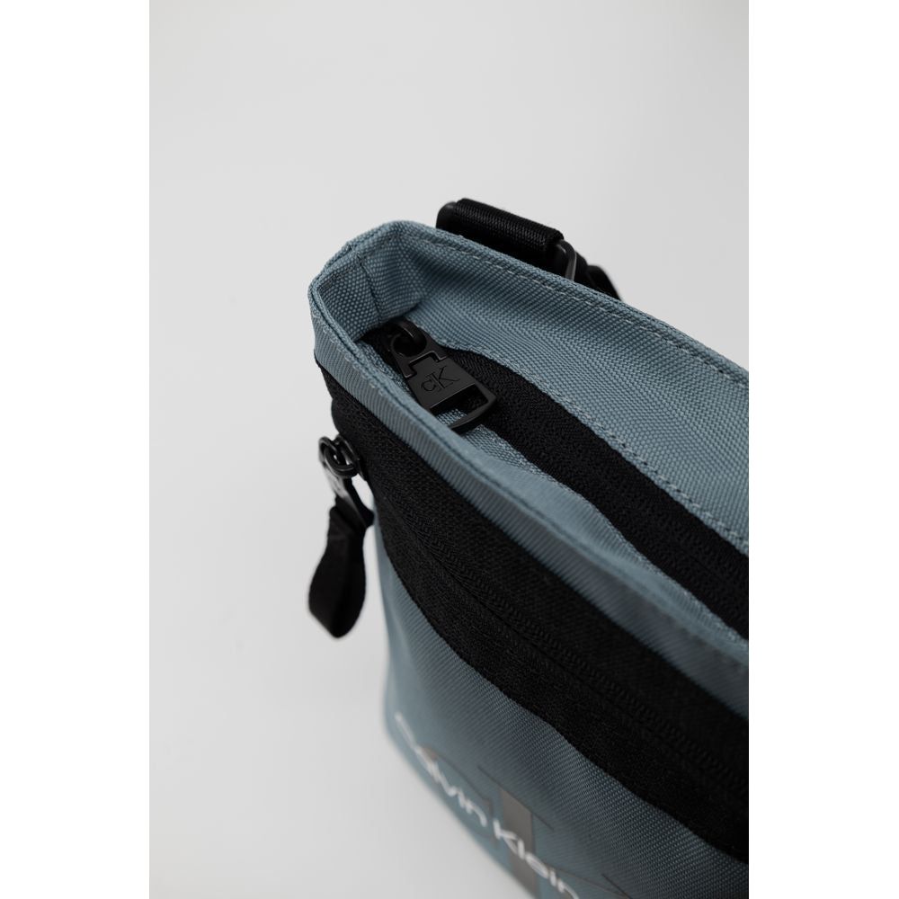 Luxour, Calvin Klein Jeans Light Blue Recycled Polyester Messenger Bag, 