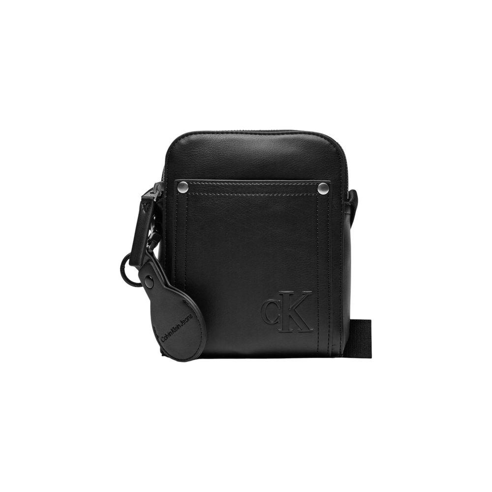 Luxour, Calvin Klein Jeans Black Polyethylene Messenger Bag, 