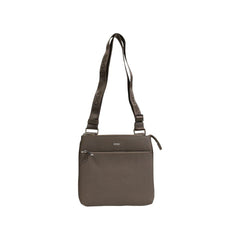 Luxour, Hugo Boss Green Leather Messenger Bag, 