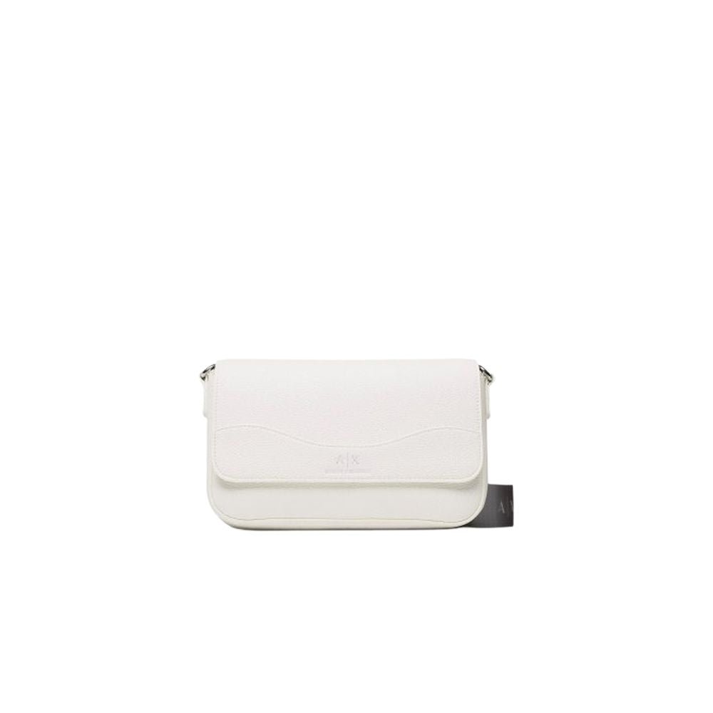 Luxour, Armani Exchange White Synthetic Leather Handbag, 