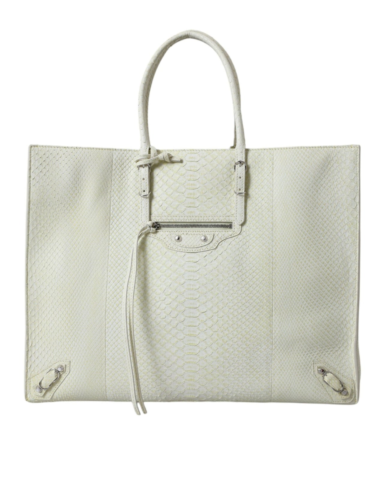 Luxour, Balenciaga - Canvas Beige Tote Bag, 