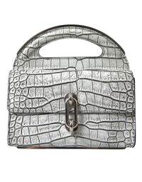 Thumbnail for Luxour, Balenciaga Metallic Silver Alligator Leather Mini Bag, 