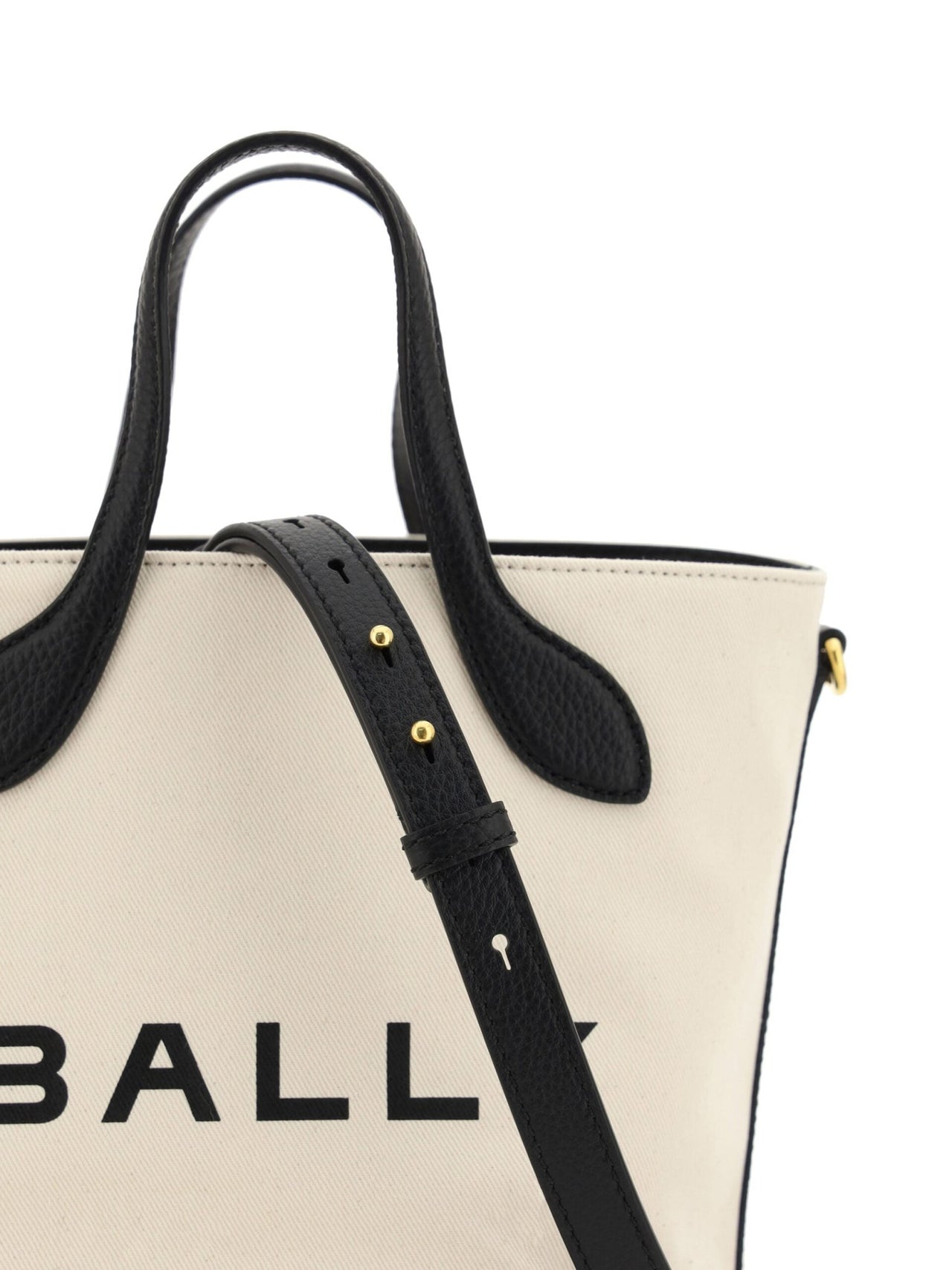 Luxour, Bally Elegant Monogram Bucket Bag in Black & White, 