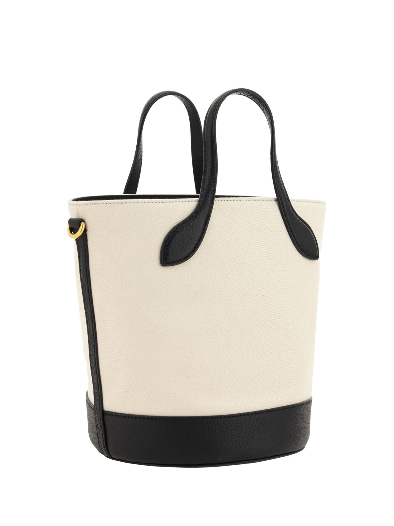 Luxour, Bally Elegant Monogram Bucket Bag in Black & White, 