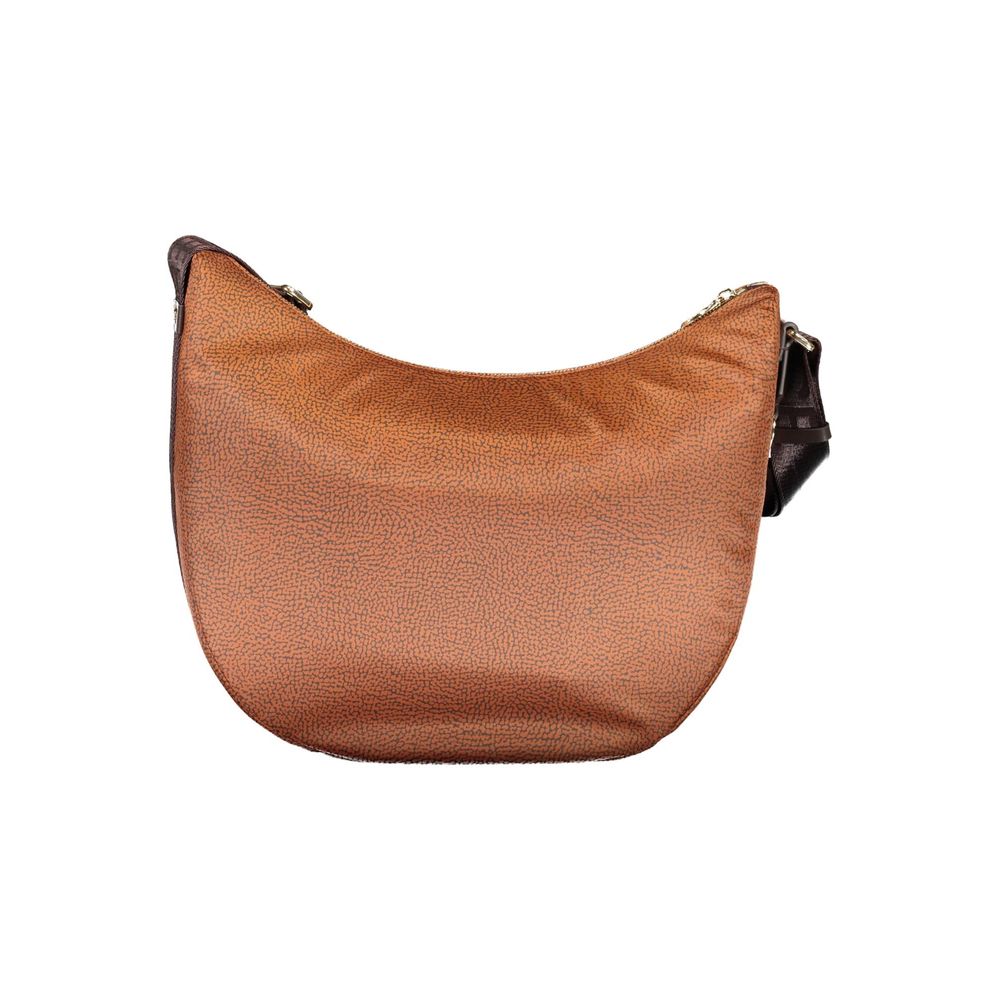 Luxour, Borbonese Brown Polyester Handbag, 