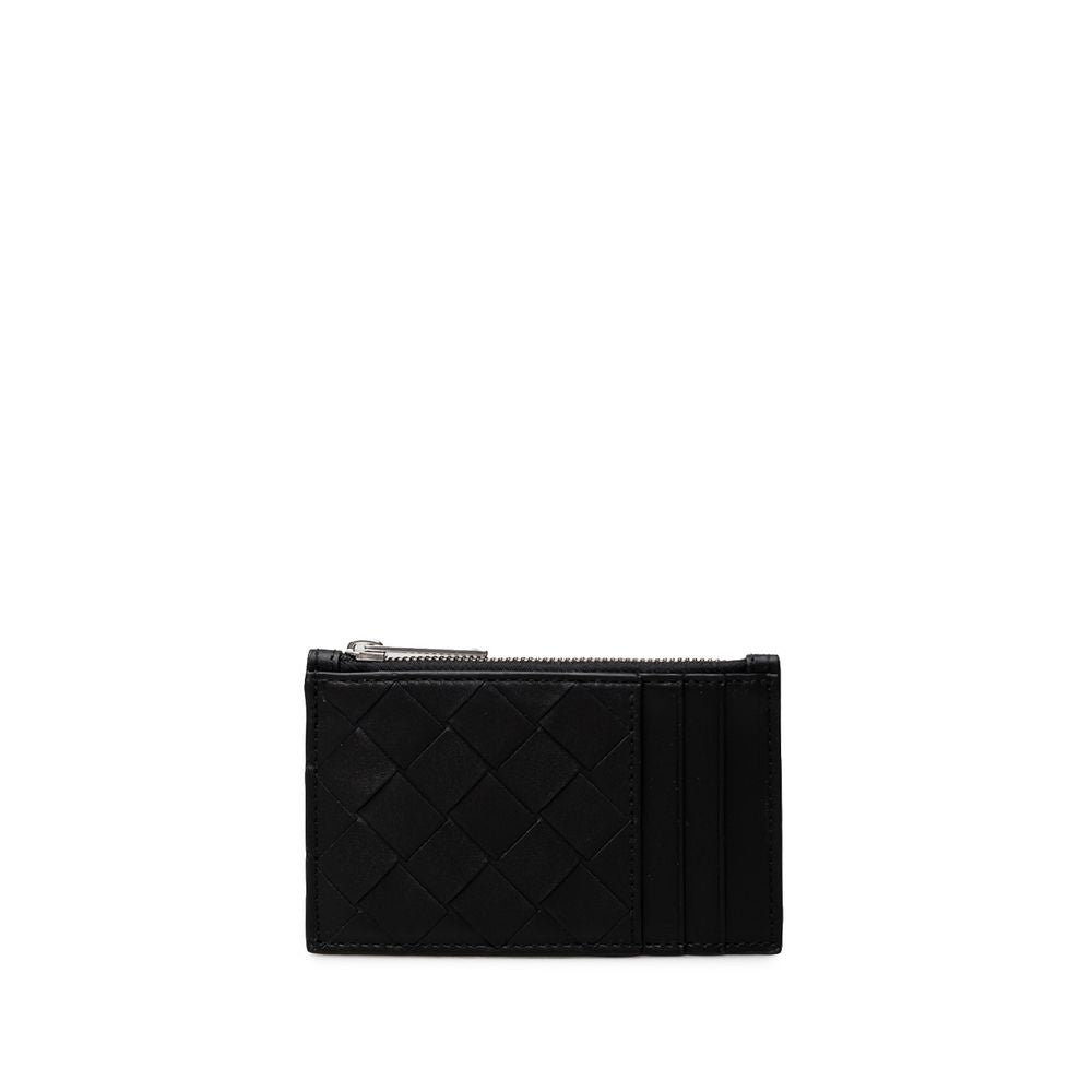 Luxour, Bottega Veneta Black Leather Wallet, 