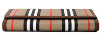 Thumbnail for Luxour, Burberry Hannah Icon Stripe Archive Tan E-Canvas Leather Wallet Crossbody Bag, 