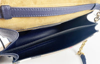 Thumbnail for Luxour, Burberry Macken Small Regency Blue House Check Leather Crossbody Bag, 