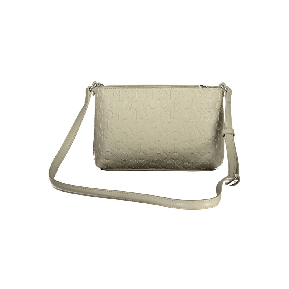 Luxour, Calvin Klein Beige Polyester Handbag, 