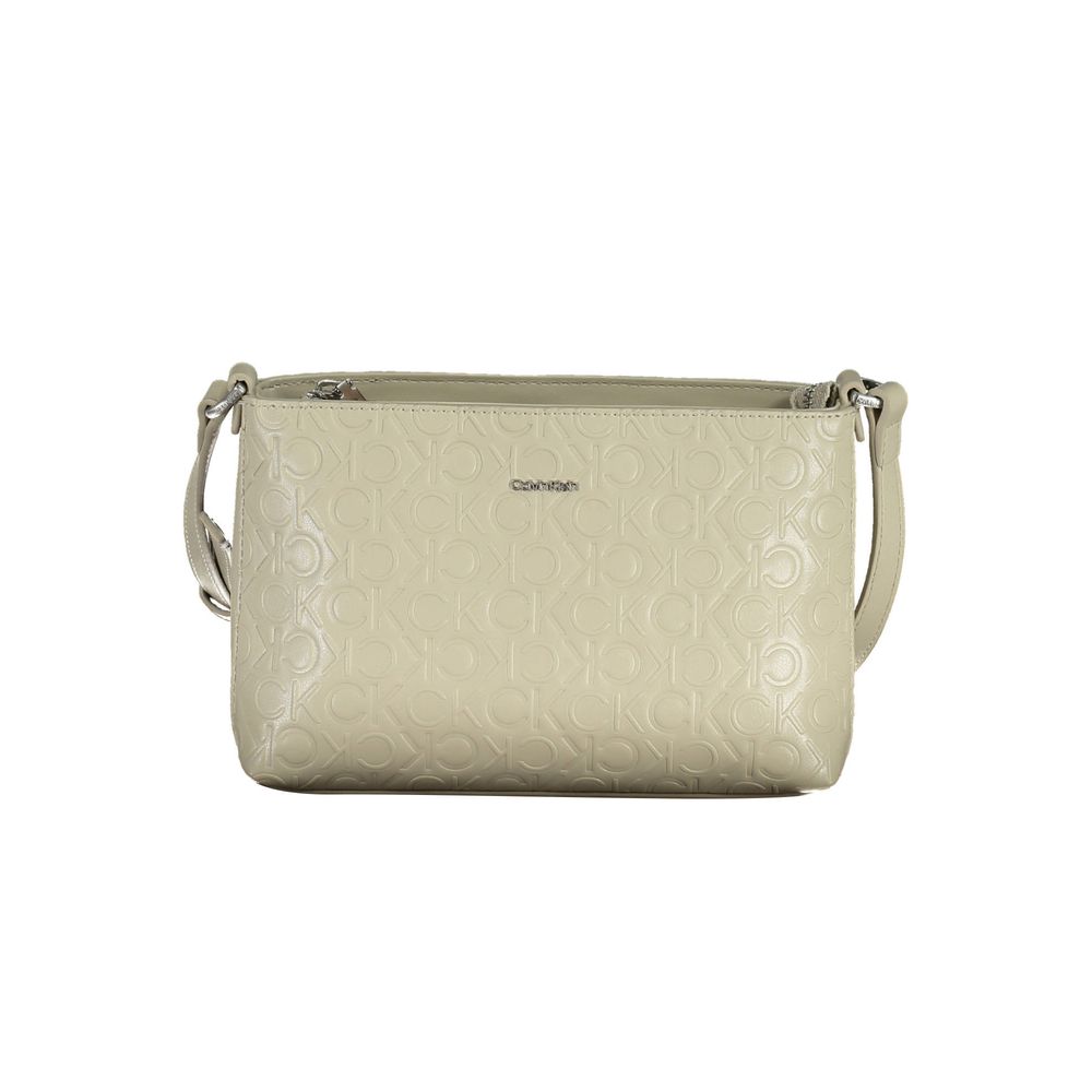 Luxour, Calvin Klein Beige Polyester Handbag, 