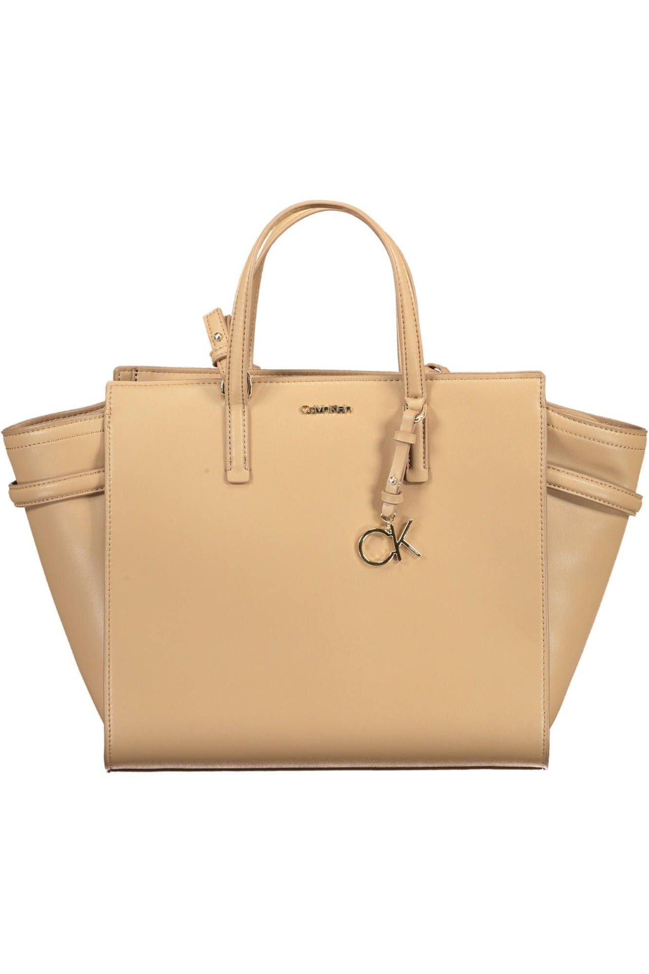 Luxour, Calvin Klein Beige Polyester Women Handbag, 