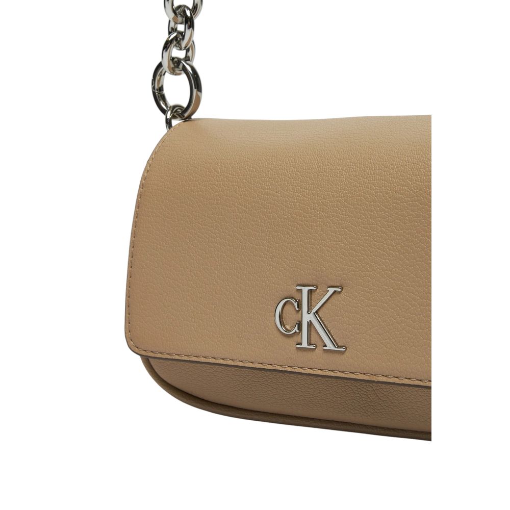 Luxour, Calvin Klein Beige Recycled Polyester Handbag, 