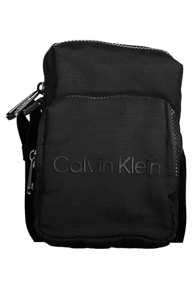 Luxour, Calvin Klein Black Nylon Men Shoulder Bag, 