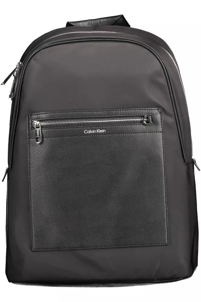 Calvin Klein Black Polyester Men Backpack - Luxour