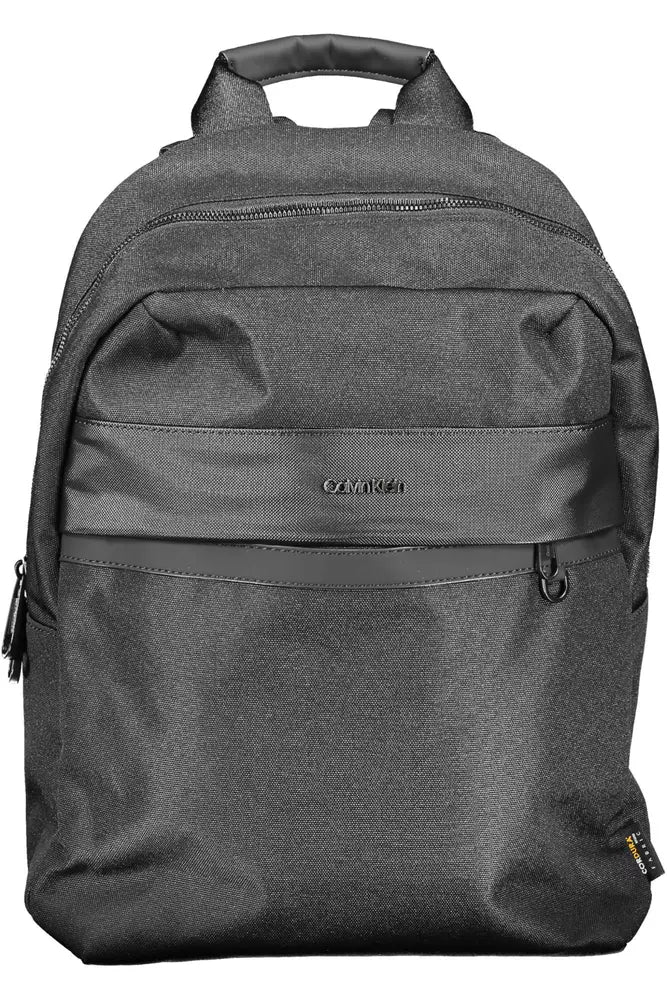 Calvin Klein Black Polyester Men Backpack - Luxour