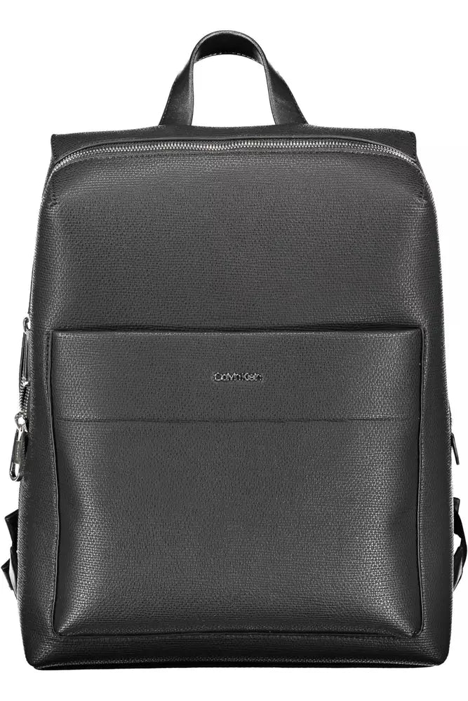 Calvin Klein Black Polyester Men Backpack - Luxour