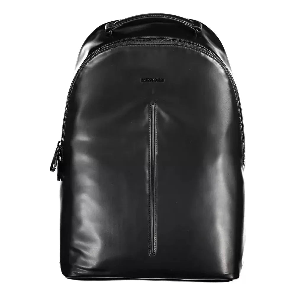 Luxour, Calvin Klein Black Polyester Men Backpack, 