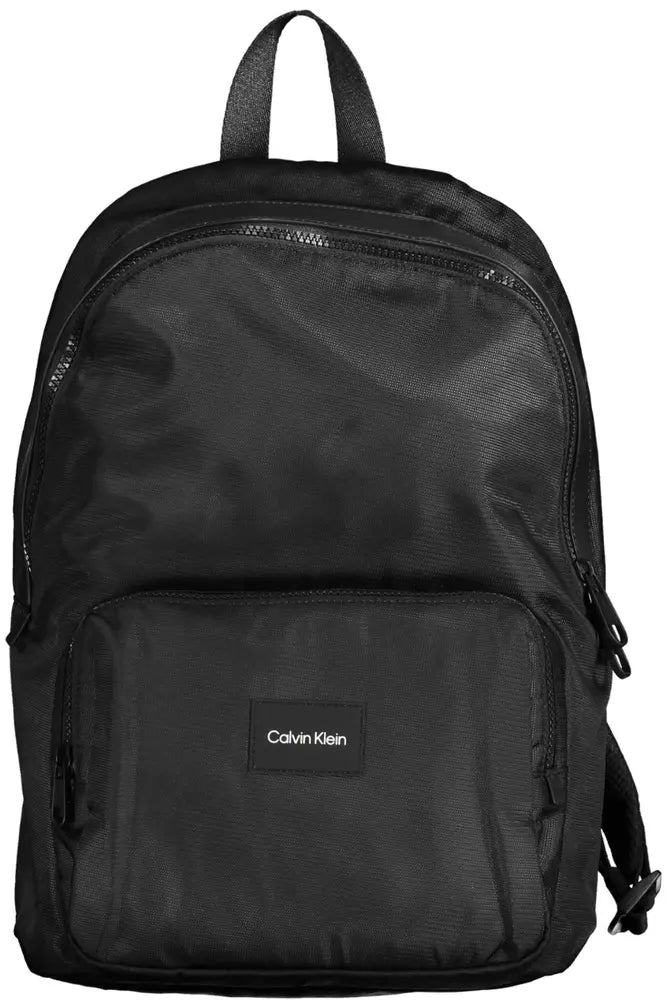 Calvin Klein Black Polyester Men Backpack - Luxour