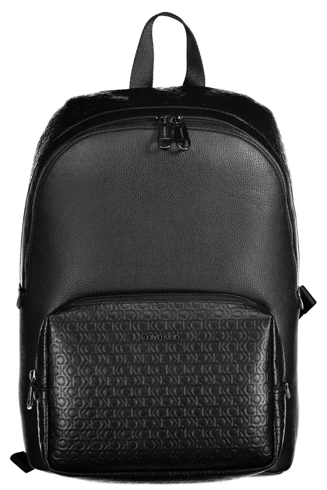 Calvin Klein Black Polyester Men Backpack - Luxour