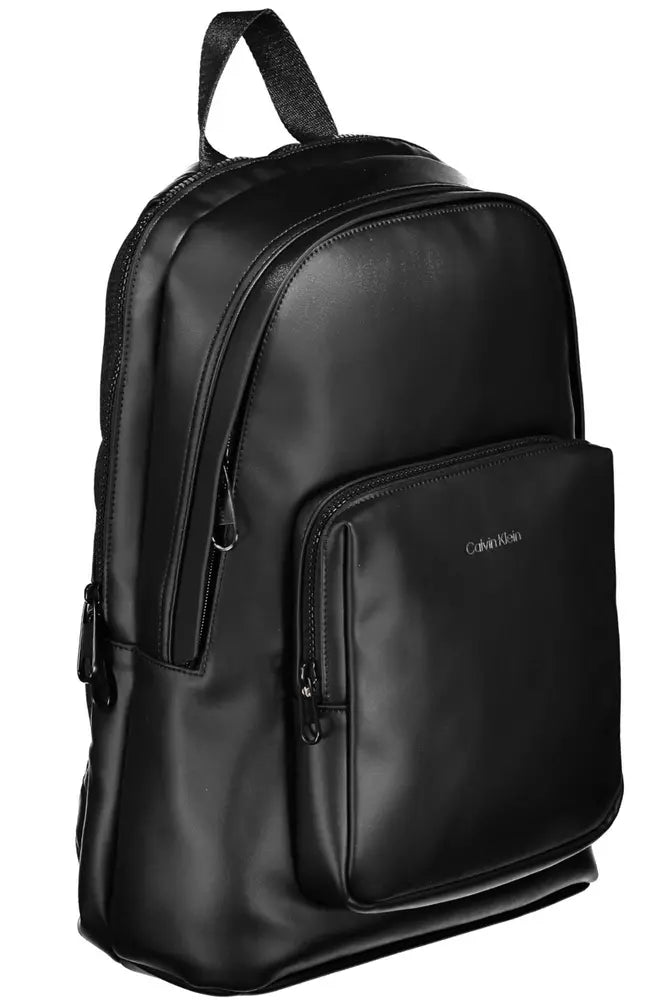 Calvin Klein Black Polyester Men Backpack - Luxour