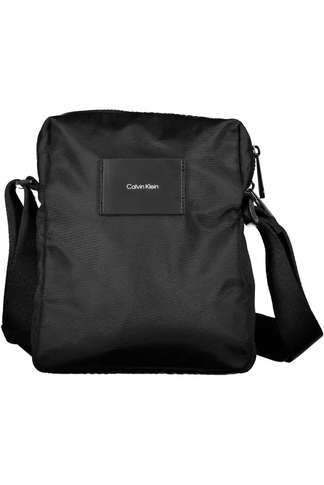 Calvin Klein Black Polyester Men Shoulder Bag - Luxour