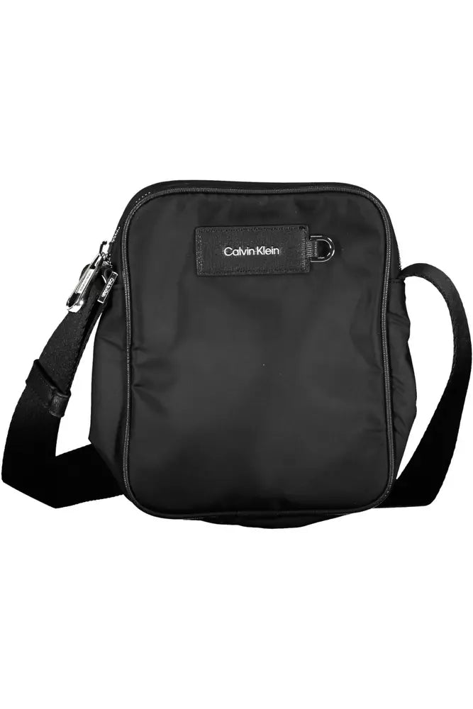 Calvin Klein Black Polyester Men Shoulder Bag - Luxour