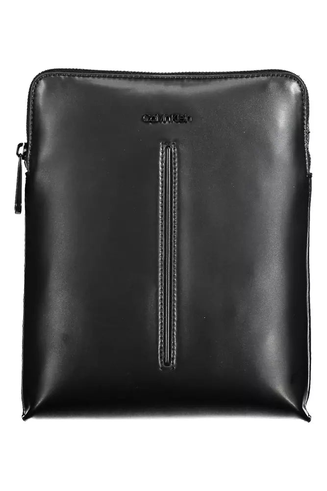 Calvin Klein Black Polyester Men Shoulder Bag - Luxour