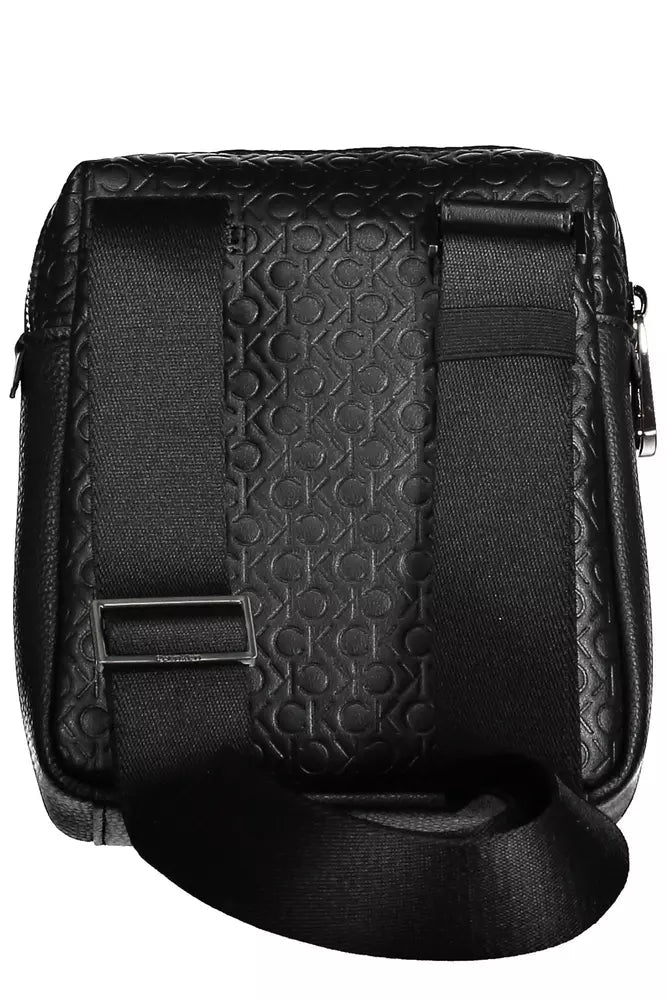 Calvin Klein Black Polyester Men Shoulder Bag - Luxour