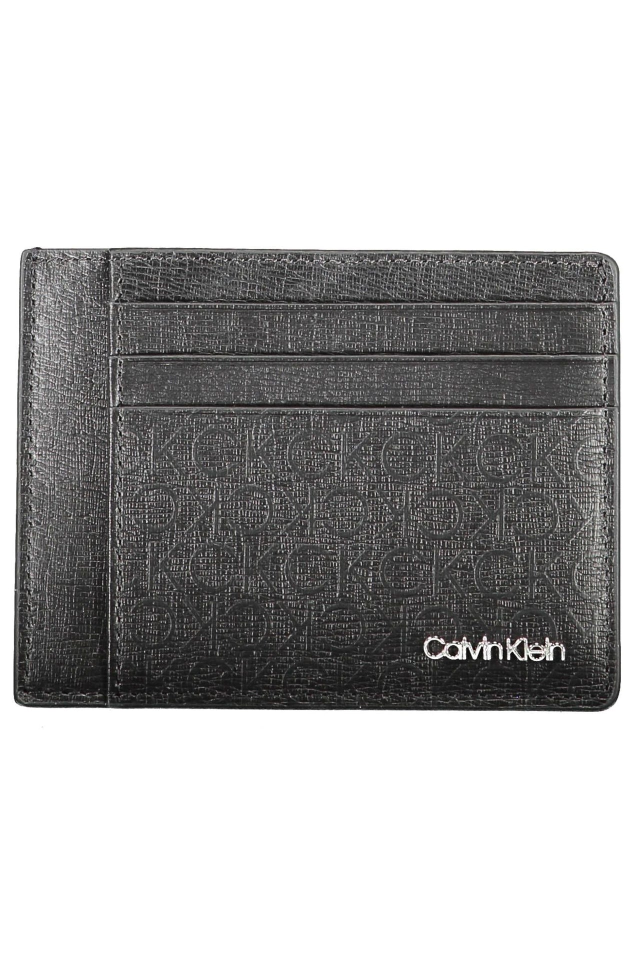 Calvin Klein Black Polyester Men Wallet - Luxour