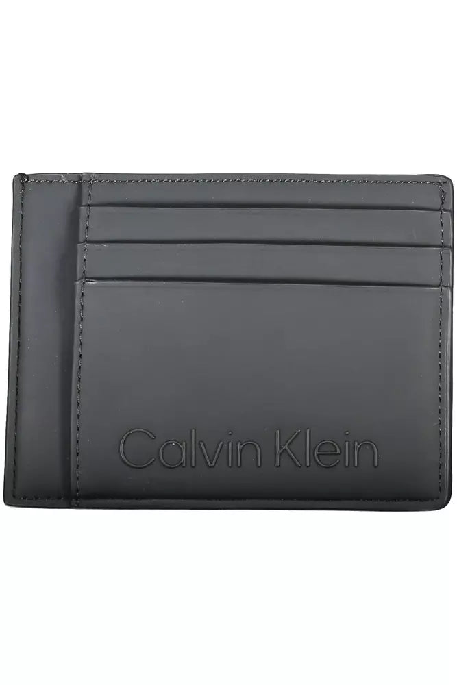 Calvin Klein Black Polyester Men Wallet - Luxour