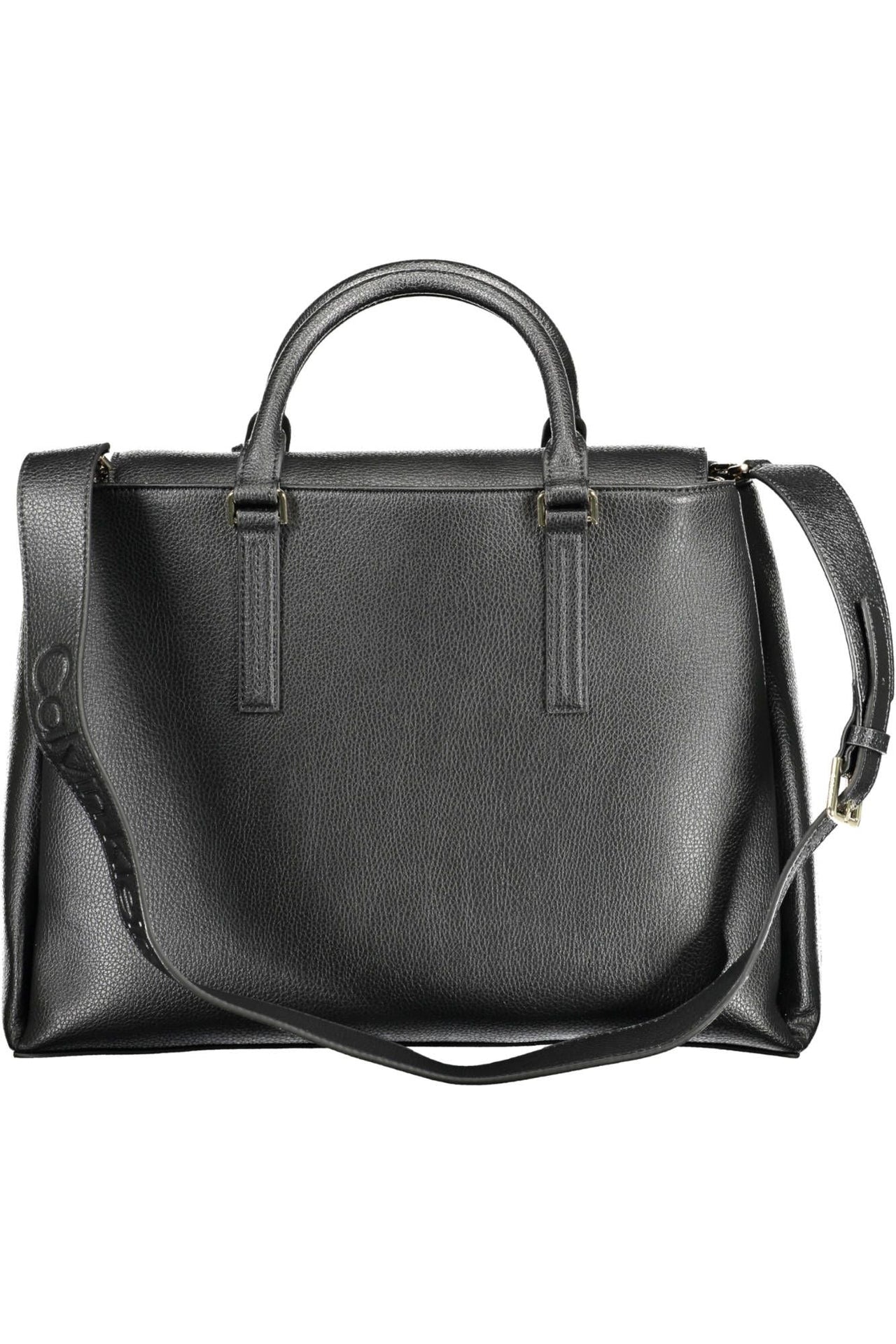 Calvin Klein Black Polyester Women Handbag - Luxour