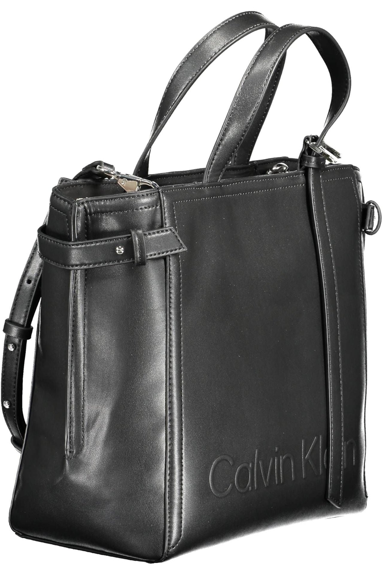 Calvin Klein Black Polyester Women Handbag - Luxour