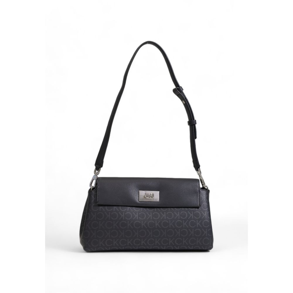 Calvin Klein Black Recycled Polyester Handbag - Luxour