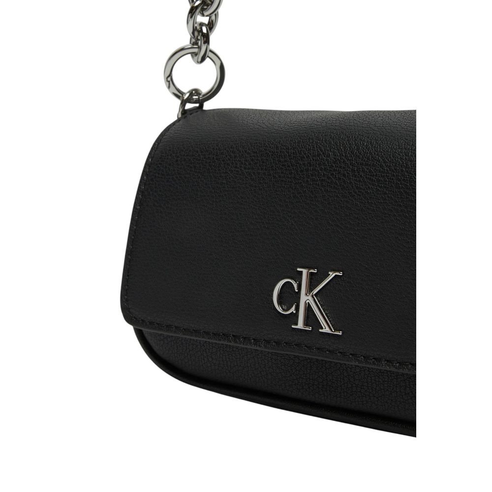 Calvin Klein Black Recycled Polyester Handbag - Luxour