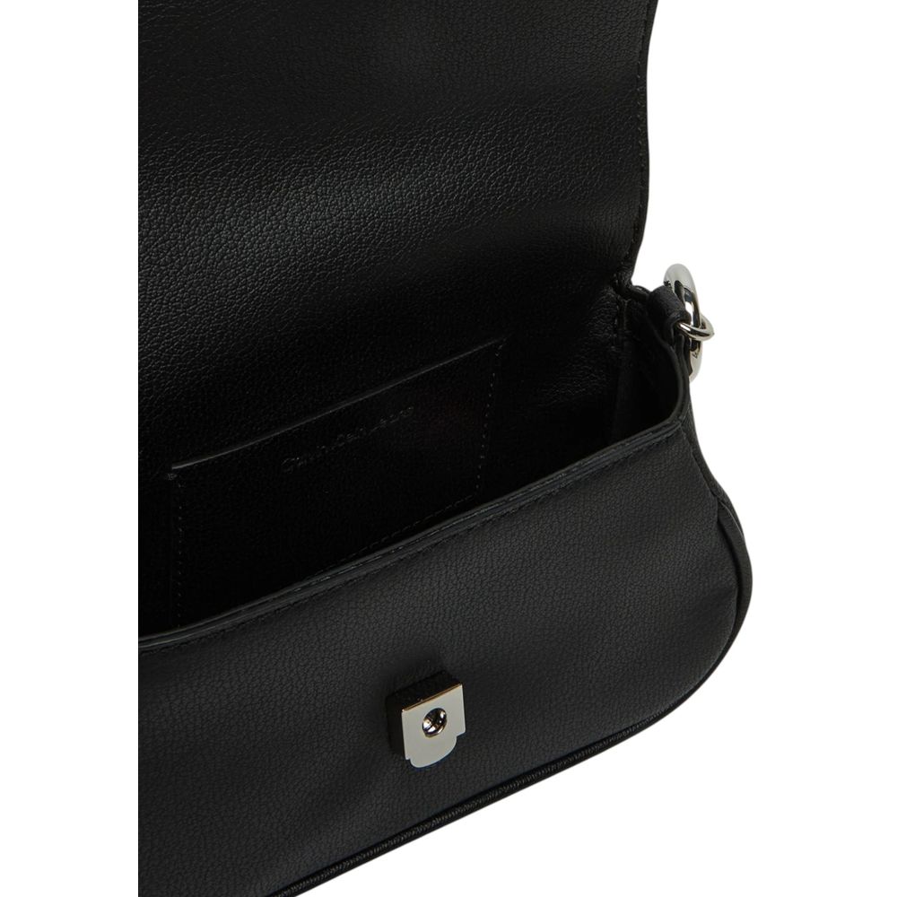 Calvin Klein Black Recycled Polyester Handbag - Luxour