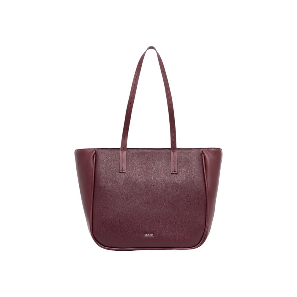 Calvin Klein Bordeaux Polyethylene Handbag - Luxour