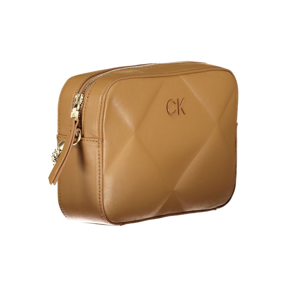 Calvin Klein Brown Polyester Handbag - Luxour