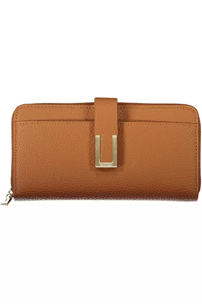 Calvin Klein Brown Polyester Women Wallet - Luxour