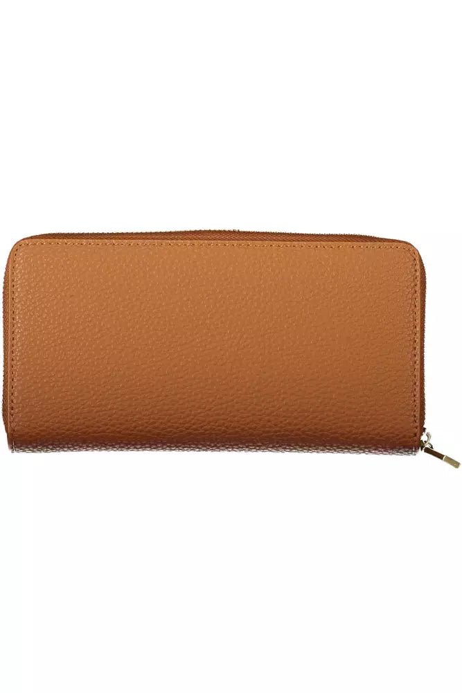 Calvin Klein Brown Polyester Women Wallet - Luxour