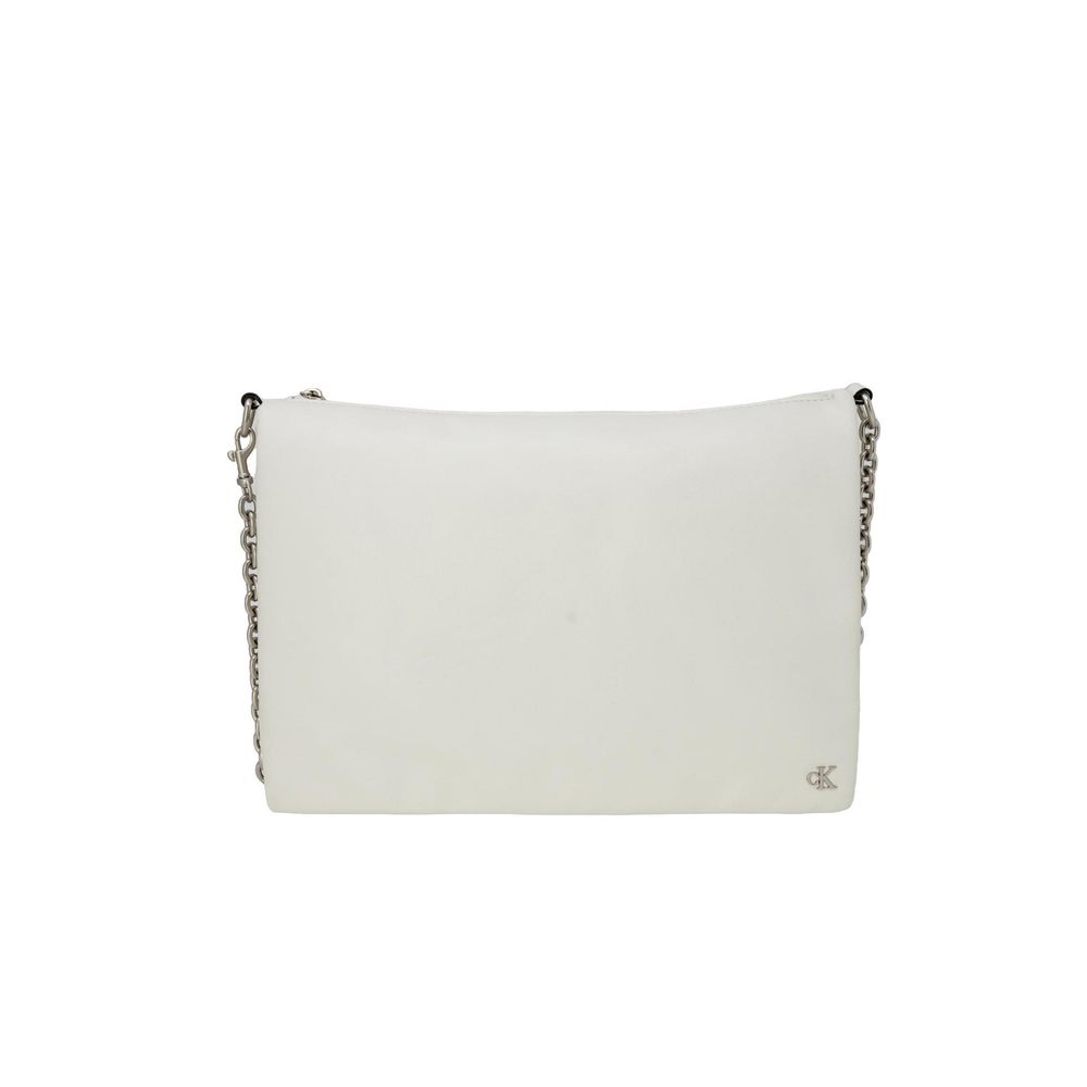 Calvin Klein Cream Recycled Polyester Handbag - Luxour