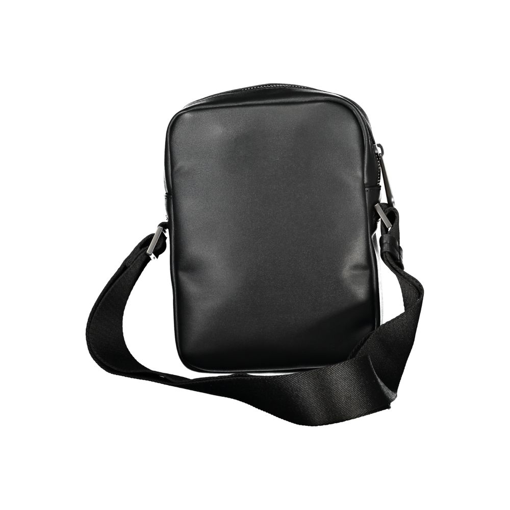 Calvin Klein Eco - Chic Black Shoulder Bag with Logo Detail - Luxour