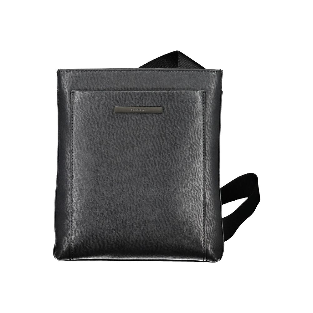 Luxour, Calvin Klein Eco-Conscious Black Shoulder Bag with Logo, 