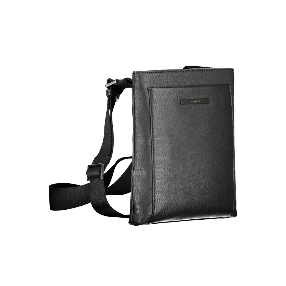 Luxour, Calvin Klein Eco-Conscious Black Shoulder Bag with Logo, 