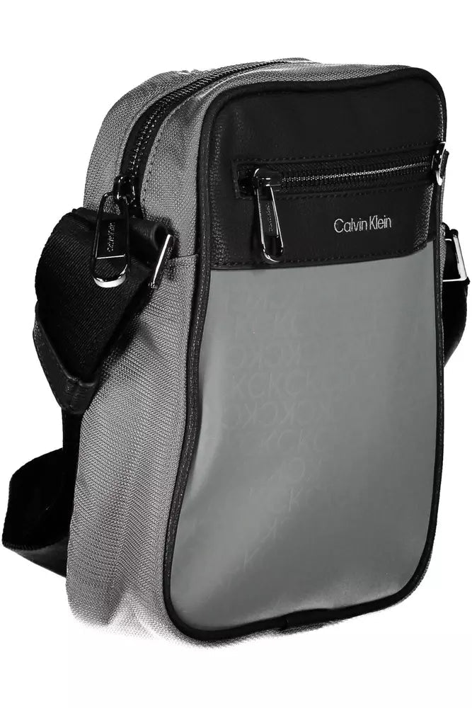 Calvin Klein Gray Polyester Men Shoulder Bag - Luxour